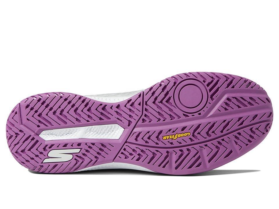 SKECHERS Go Train Arch Fit Viper Court - Pickleball (Gray/Purple) Women's Running Shoes Product Image