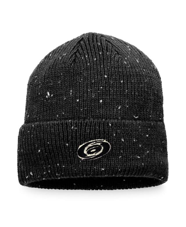 Mens Fanatics Black Carolina Hurricanes Authentic Pro Rink Pinnacle Cuffed Knit Hat Product Image