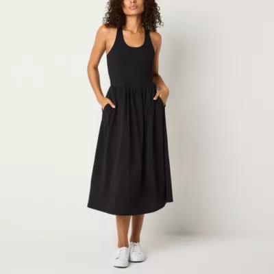 Stylus Womens Sleeveless Fit + Flare Dress Product Image