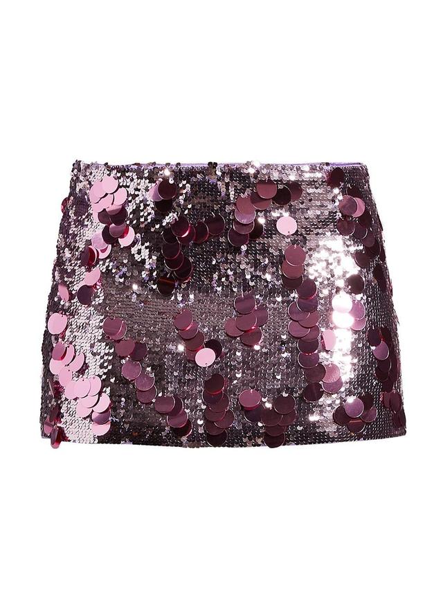 Womens Sequined Miniskirt Product Image