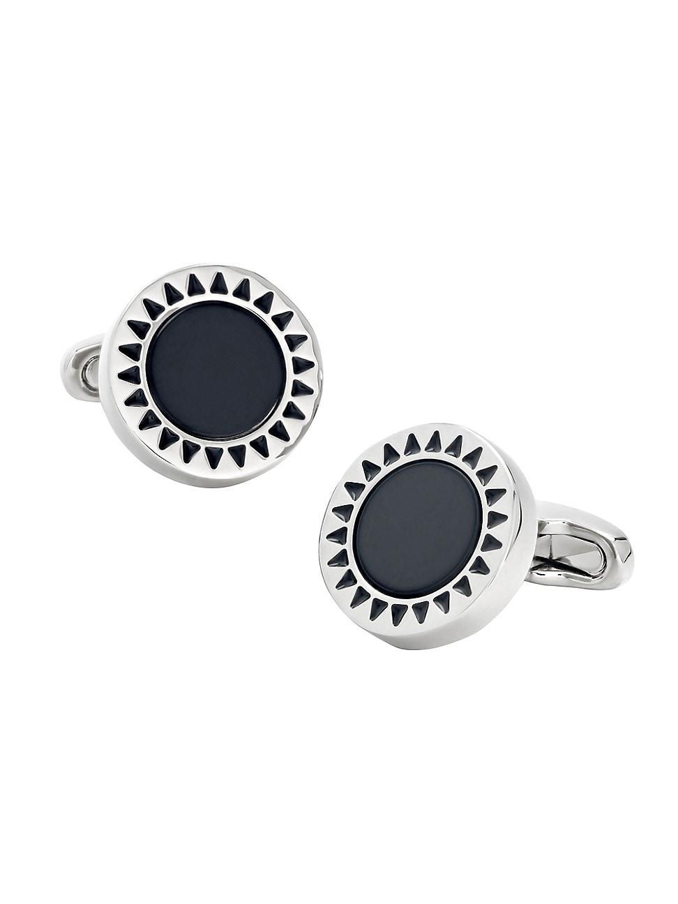 Mens Enamel Sunburst Cufflinks Product Image