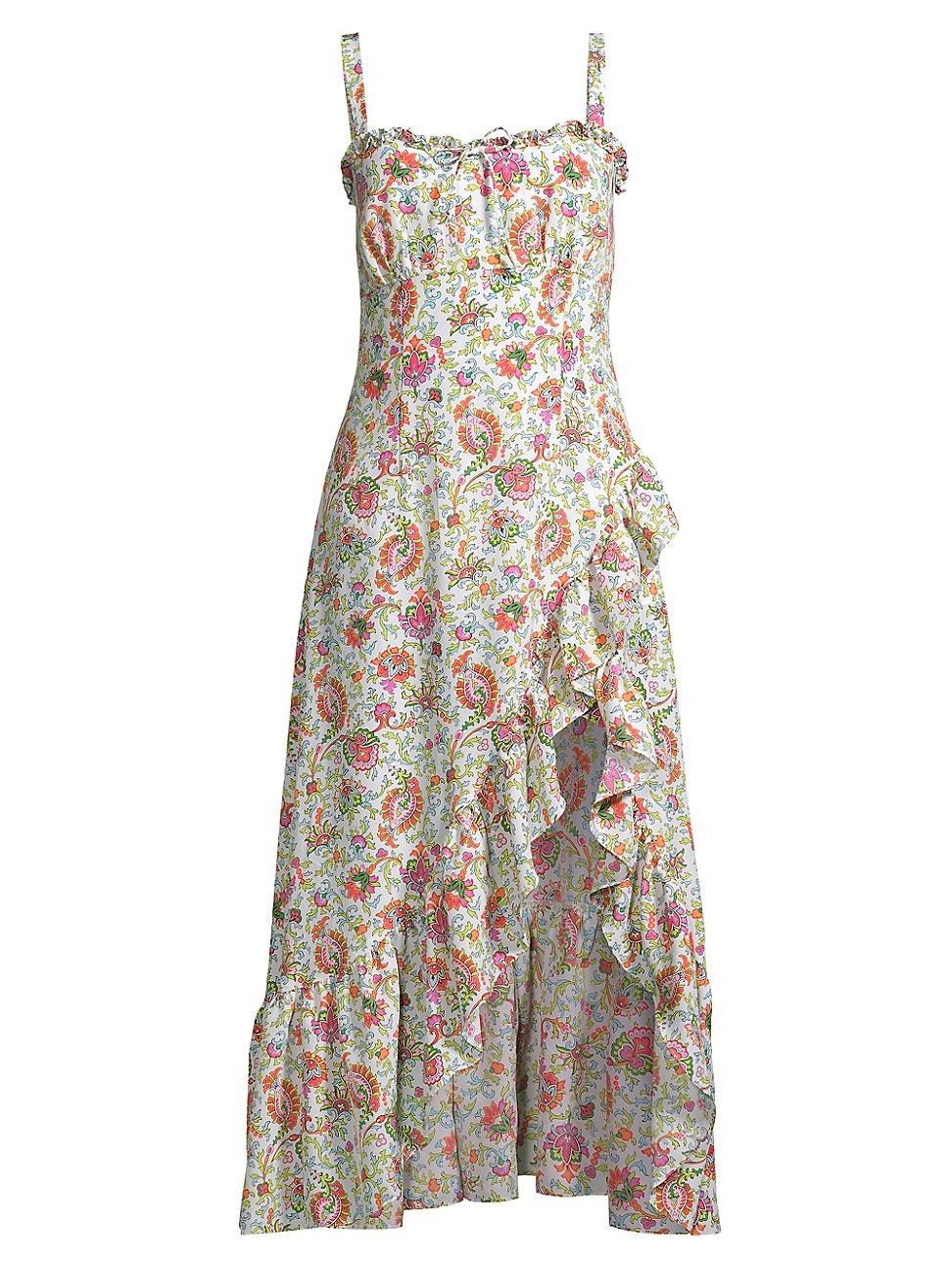 Womens Sila Floral Midi-Dress Product Image