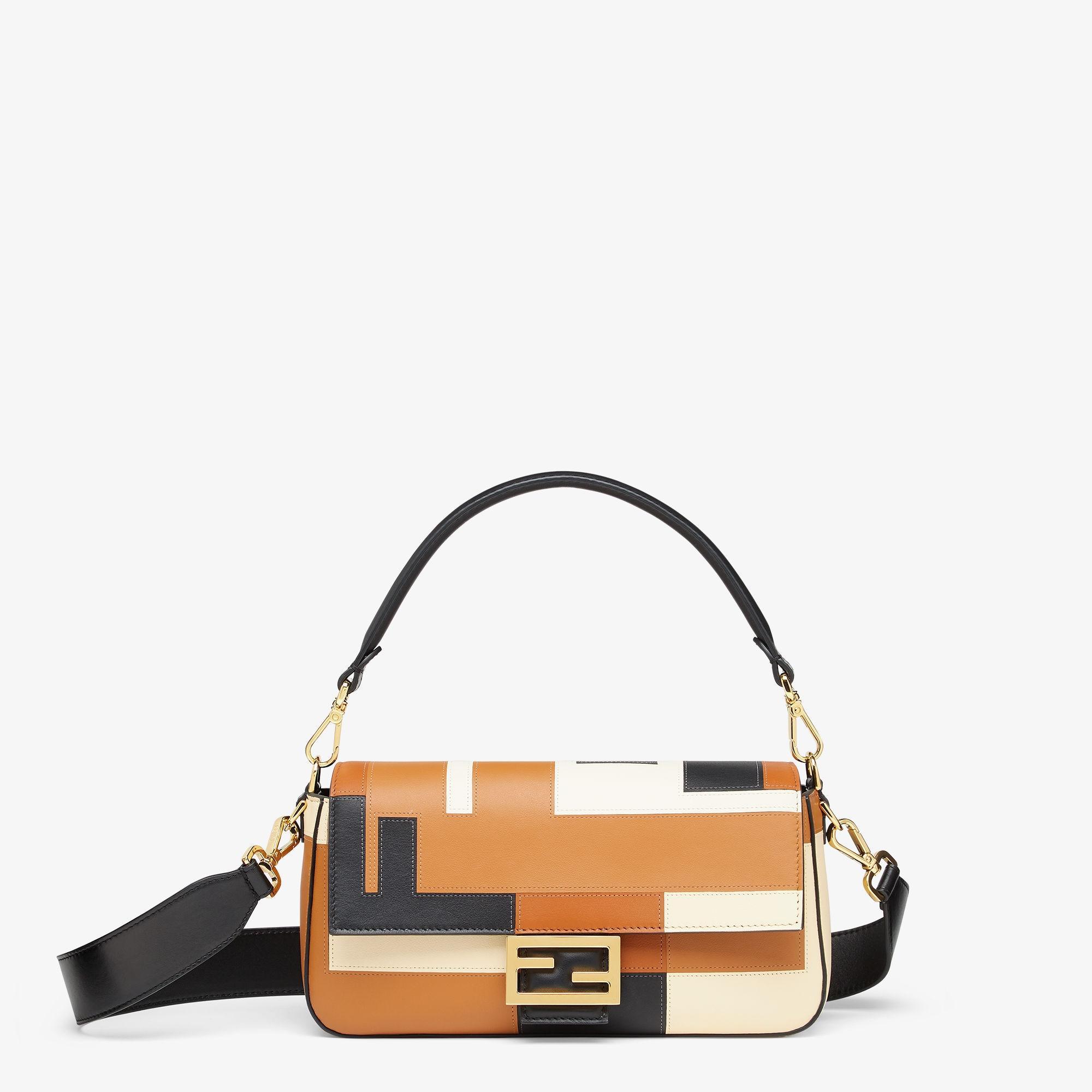 BaguetteLeather bag with multicolor FF inlay Product Image