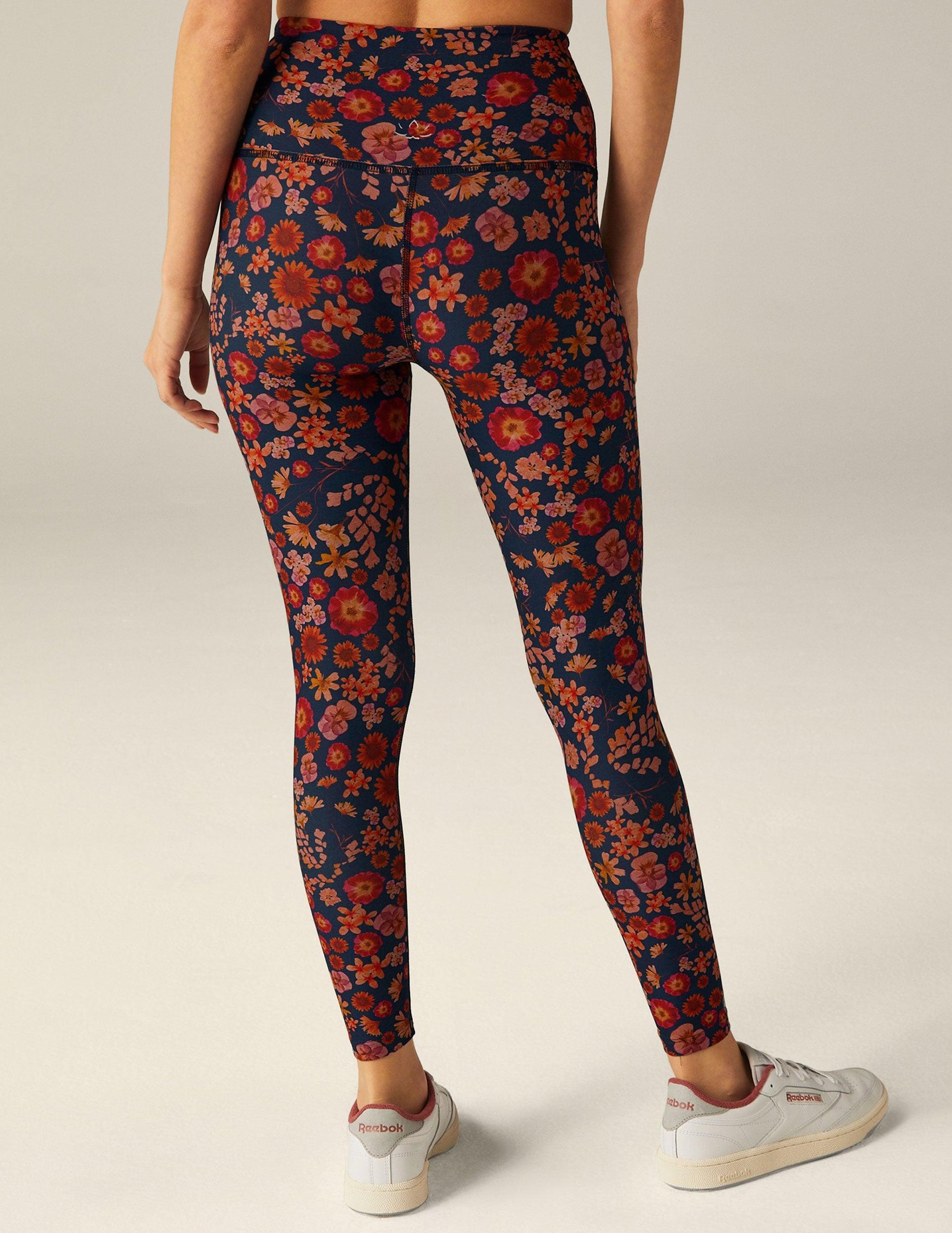 Retro Press Floral SoftMark High Waisted Midi Legging Product Image