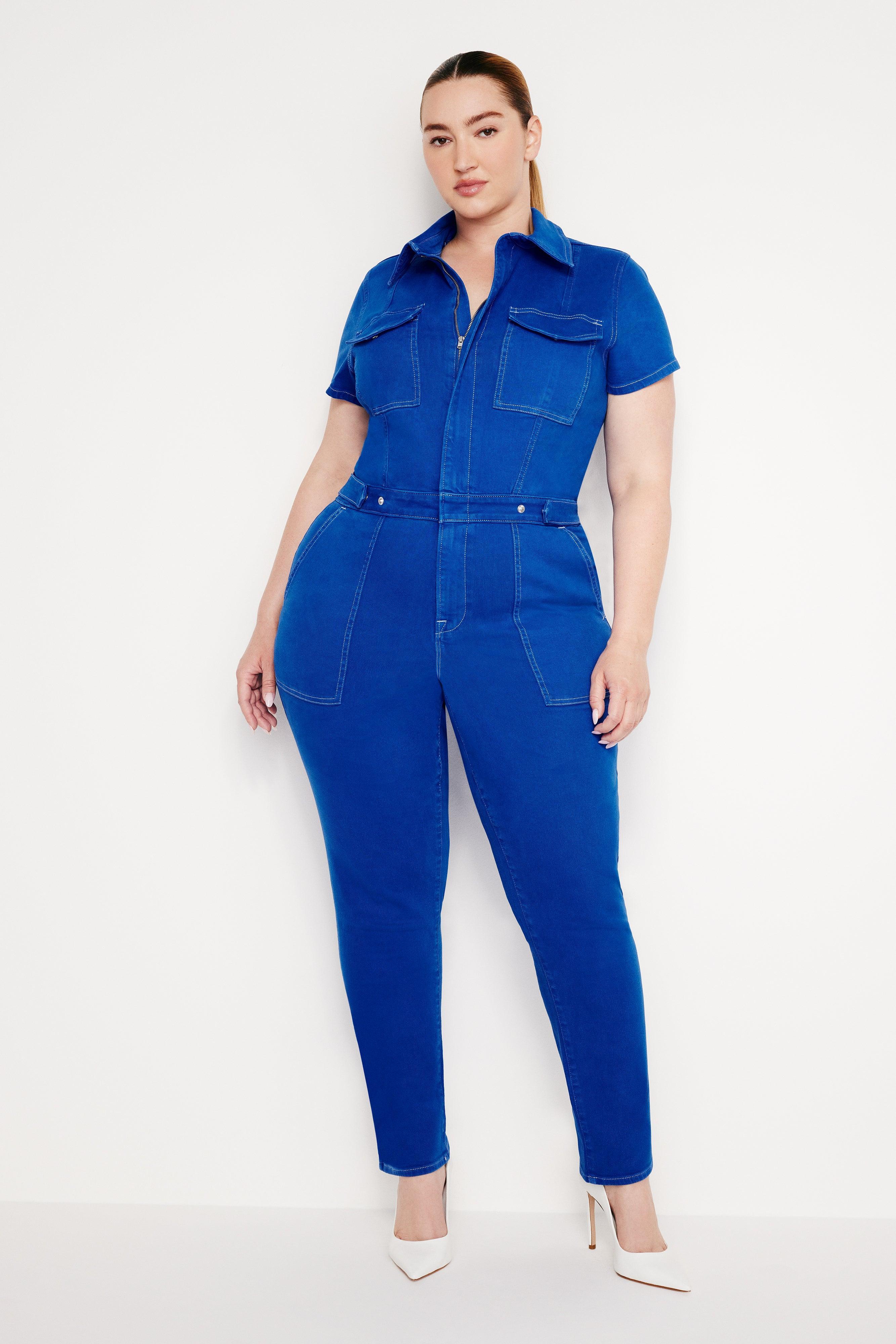 FIT FOR SUCCESS LIGHT COMPRESSION JUMPSUIT | WAVE BLUE002 Product Image