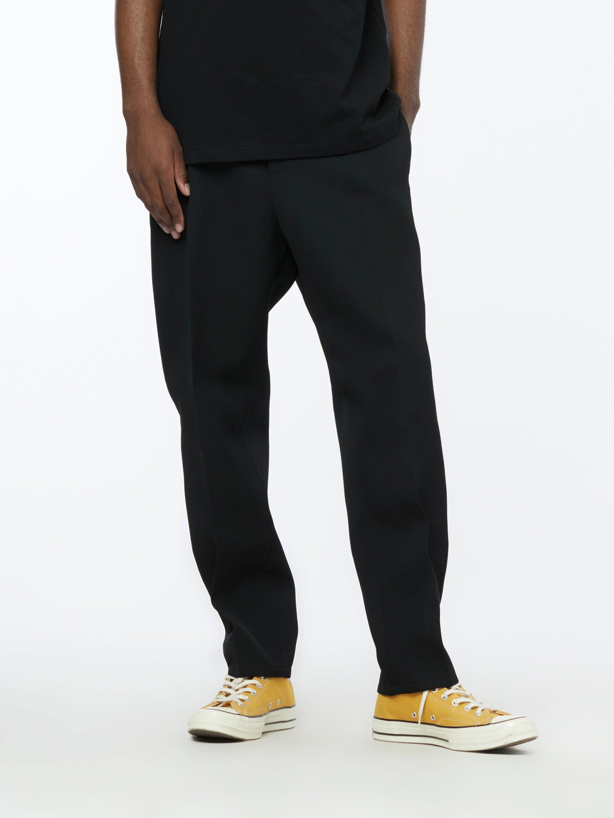 Relaxed Fit Trousers (Black) Product Image