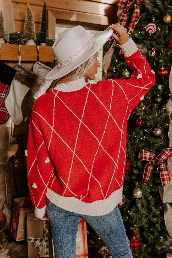 Mistletoe And Magic Sweater In Red Product Image