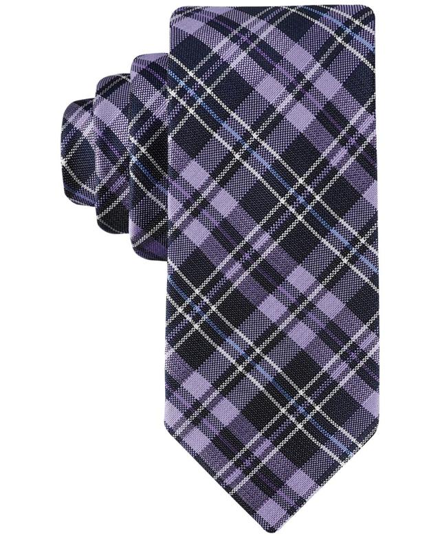 Tommy Hilfiger Mens Classic Plaid Tie - Navy Product Image