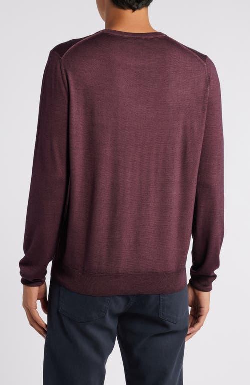 CANALI Wool-silk Sweater In Red Product Image