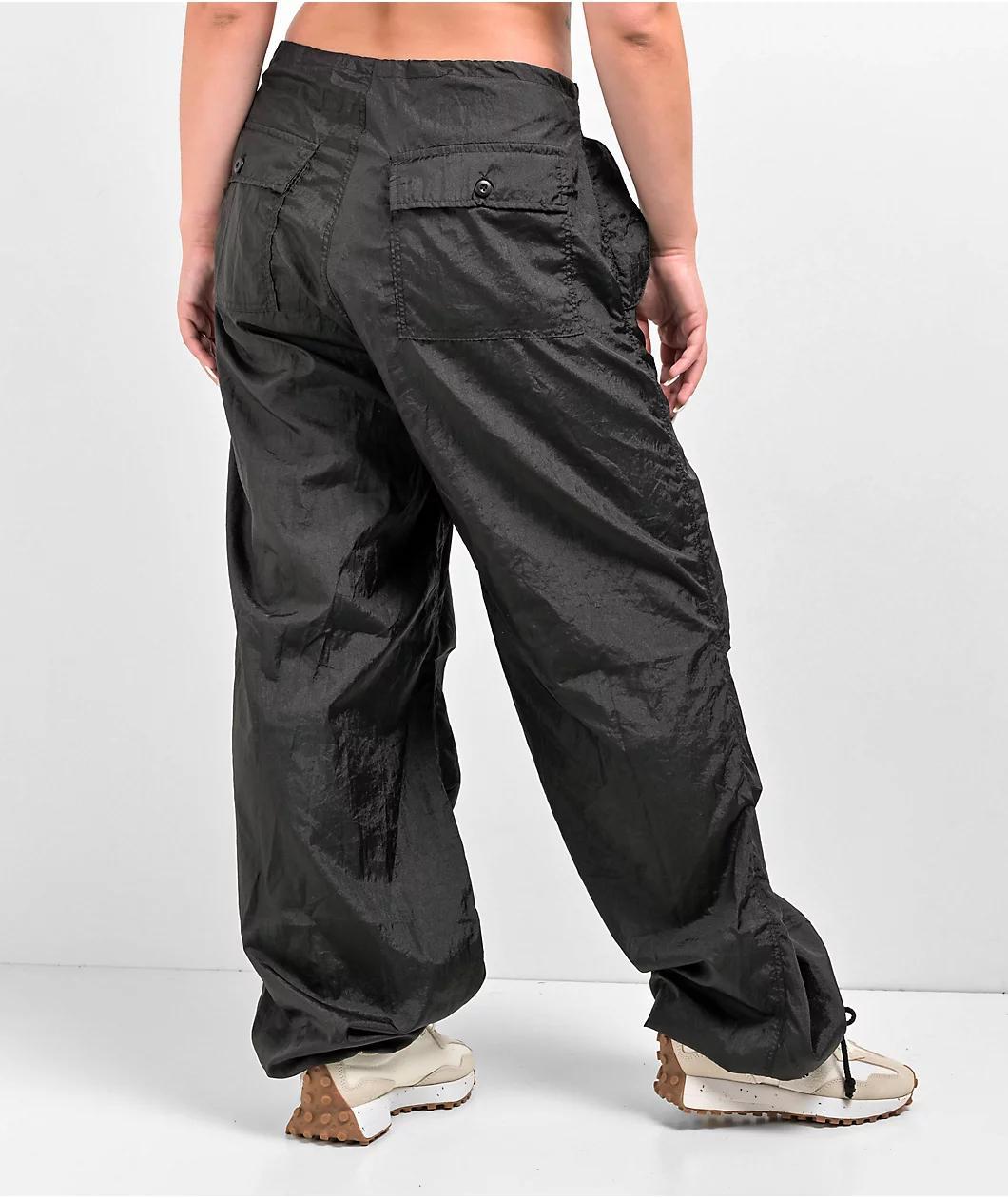 Motel Black Parachute Pants Product Image