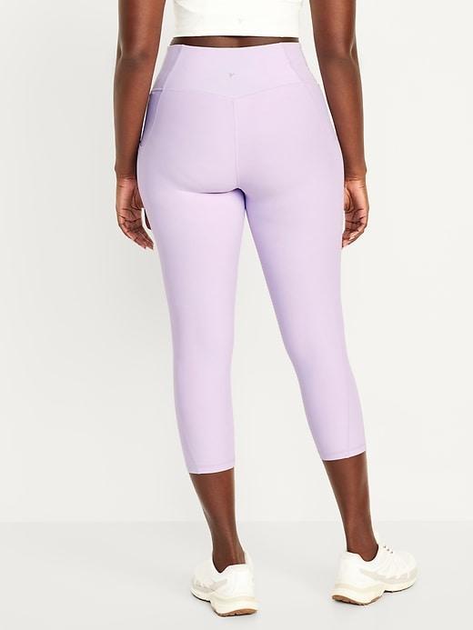 High-Waisted PowerSoft Crop Leggings Product Image