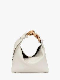 SMALL CHAIN HOBO - LEATHER SHOULDER BAG in neutrals | JW Anderson US  Product Image