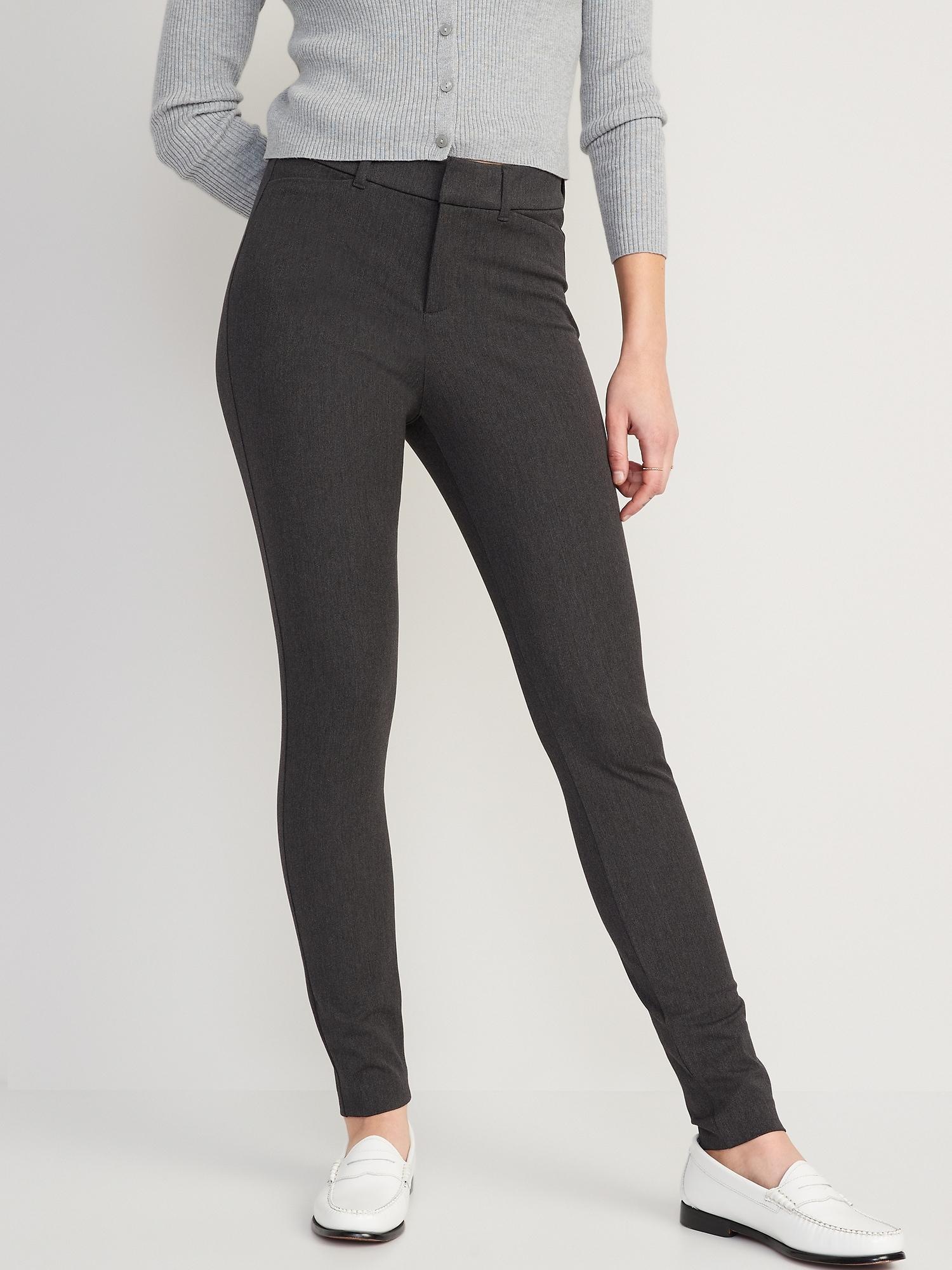 Old Navy High-Waisted Pixie Skinny Pants for Women - Gray - female - Size: 18 Product Image