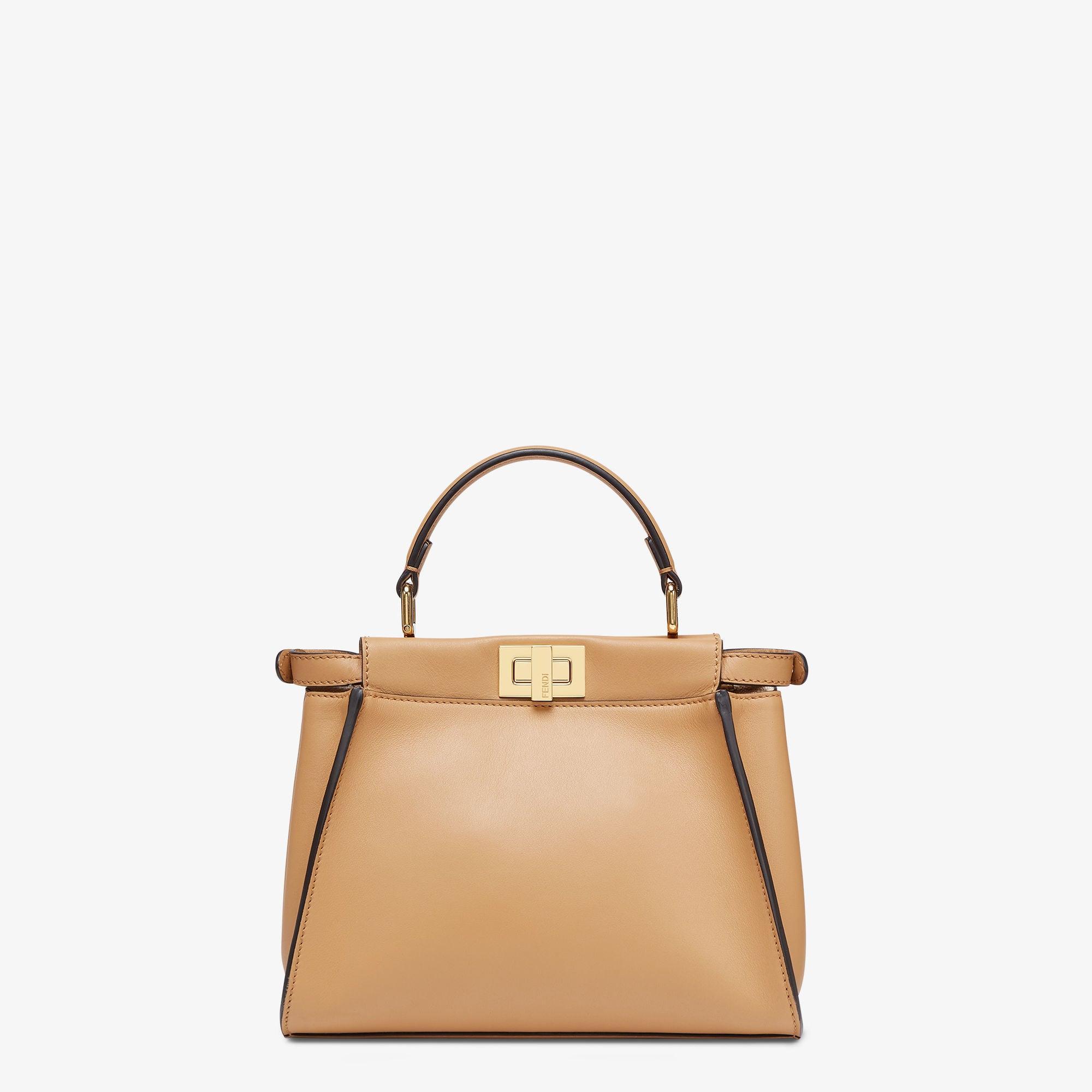 Peekaboo MiniBeige leather bag Product Image