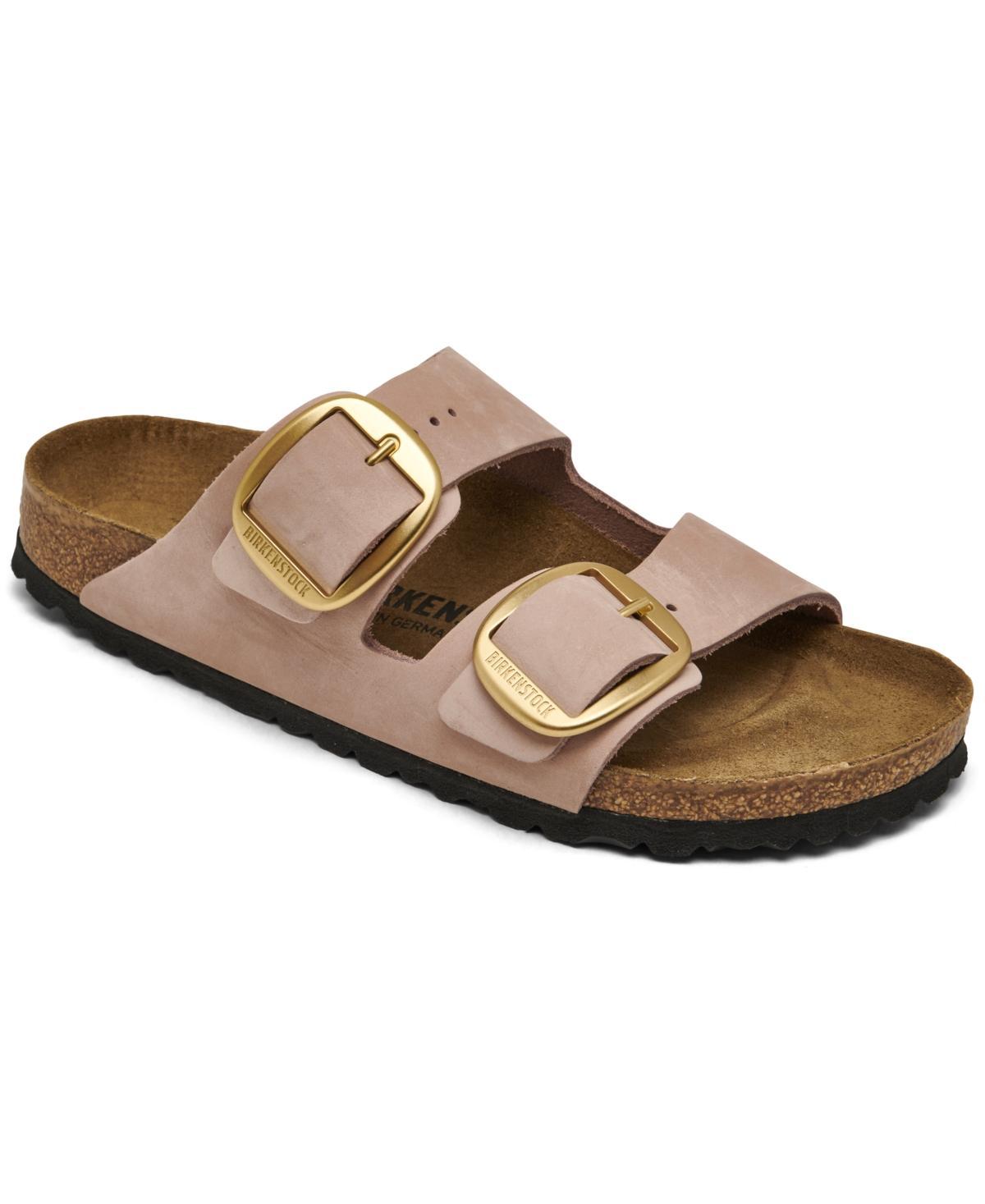 Birkenstock Womens Arizona Soft Footbed Suede Nubuck Buckle Detail Sandals Product Image