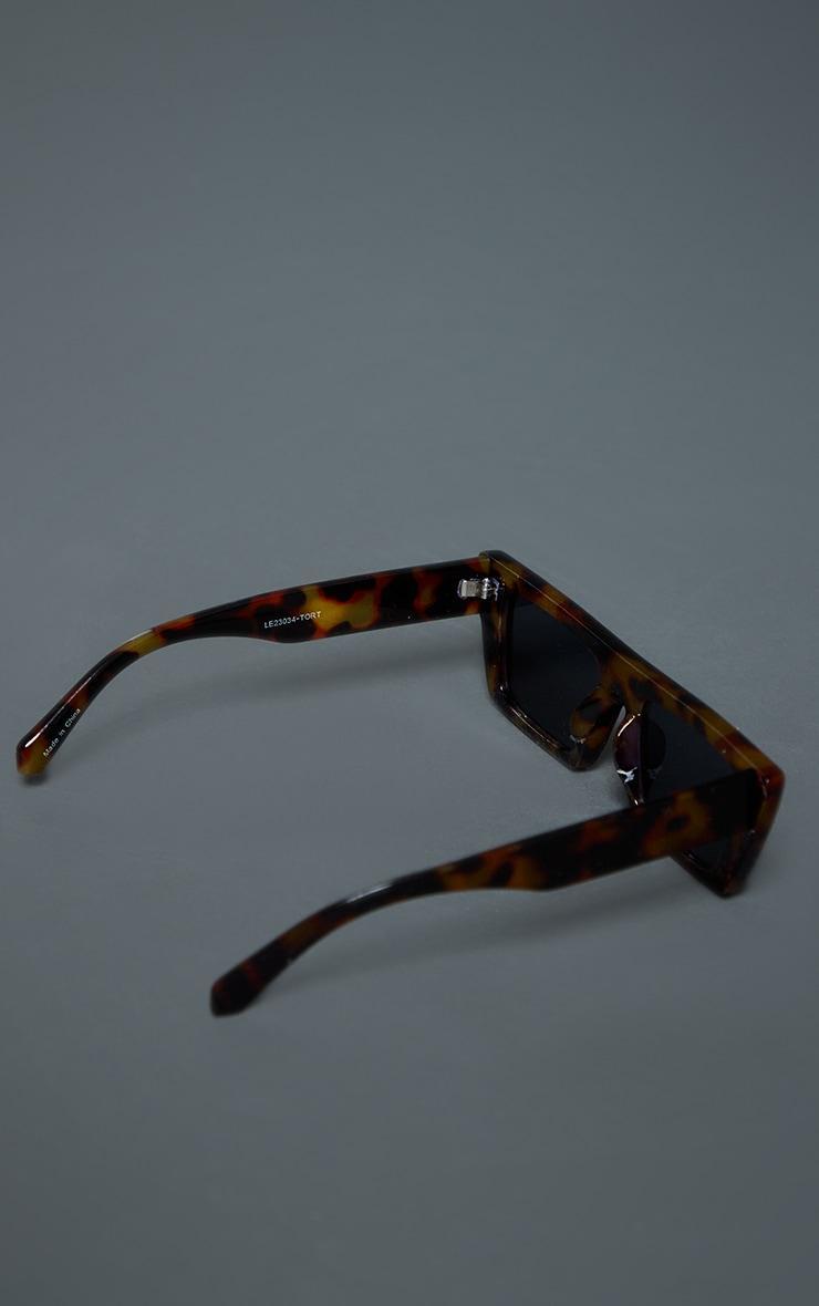 Tortoiseshell Flared Square Frame Sunglasses Product Image