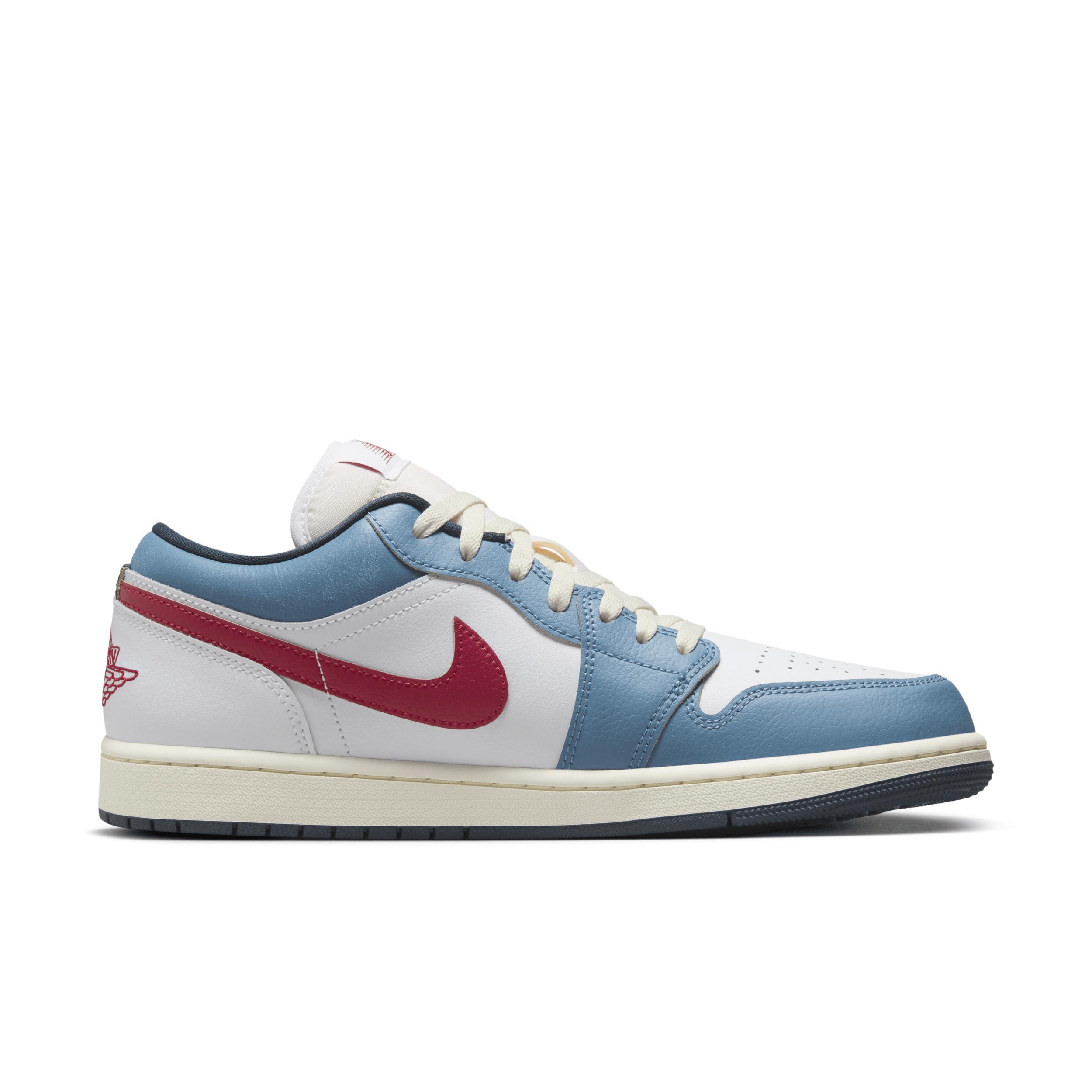 Jordan Mens Jordan AJ 1 Low SE - Mens Shoes Blue/White Product Image