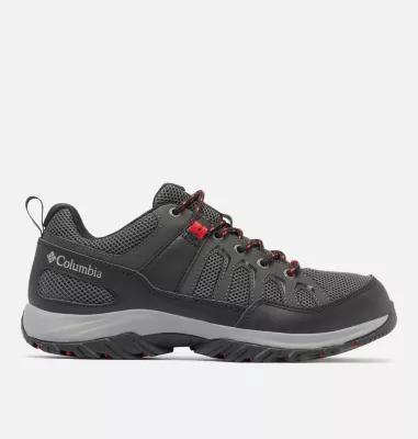 Columbia Granite Trail Waterproof (Shark/Mountain Red) Men's Climbing Shoes Product Image