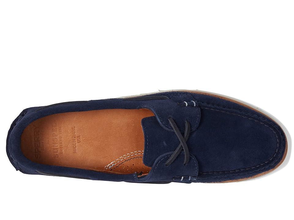 Sperry Sperry X Sunspel Authentic Original 2-Eye (Navy Suede) Men's Shoes Product Image