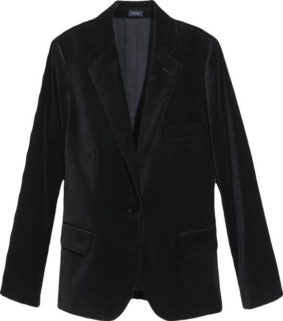 Velvet Shrunken Blazer Product Image