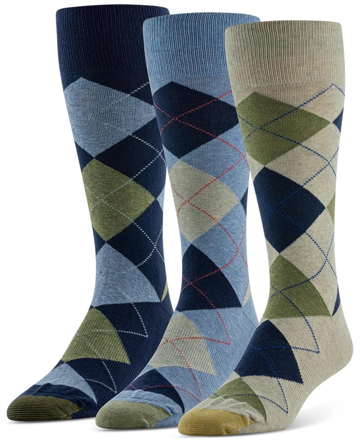 Gold Toe Mens Carlyle Argyle Socks - 3 pk. Product Image