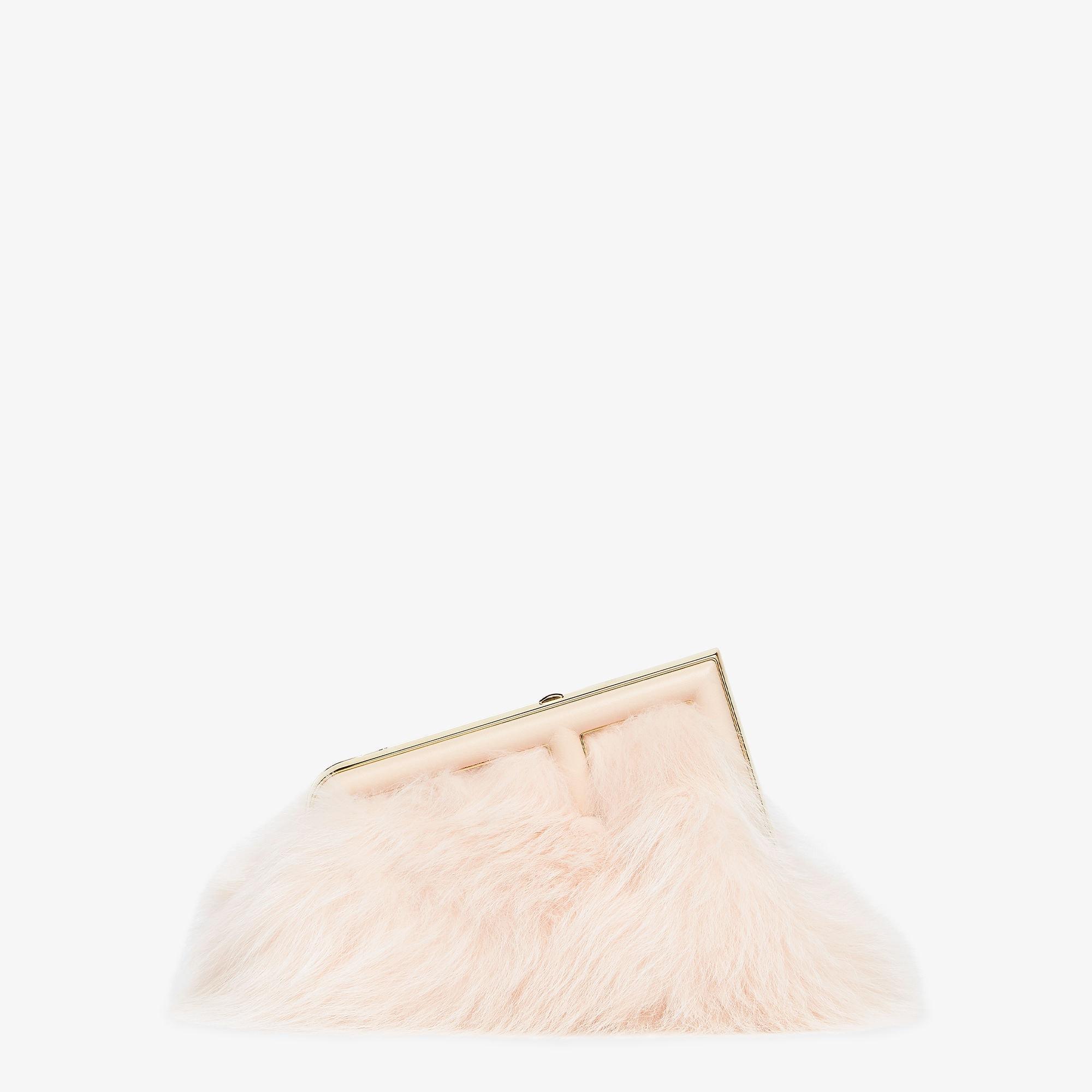 Fendi First SmallPale pink fox fur bag Product Image