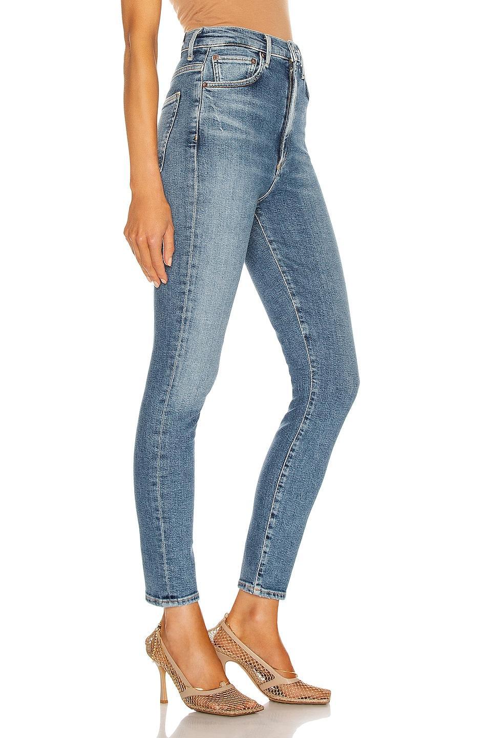 AGOLDE Pinch Waist Skinny in Amped - Blue. Size 23 (also in ). Product Image