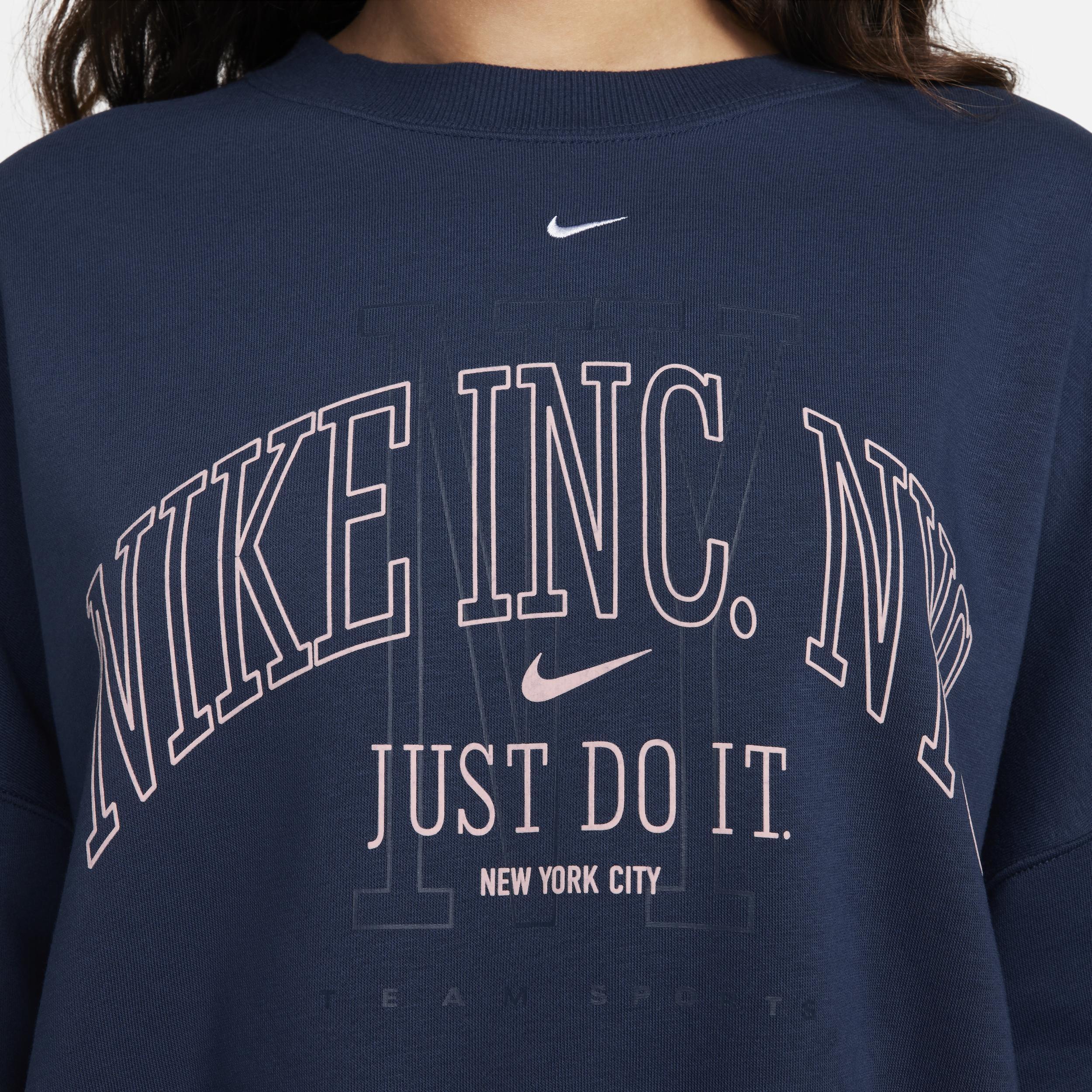 Women's Nike Sportswear Phoenix Fleece Over-Oversized Crew-Neck Graphic Sweatshirt Product Image