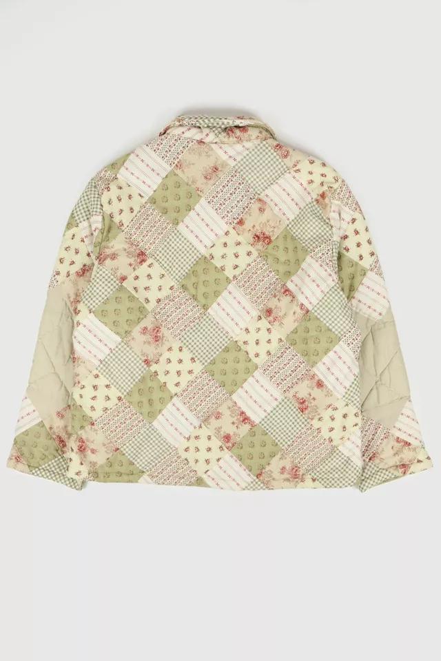 Reworked Button-Down Quilt Jacket Product Image