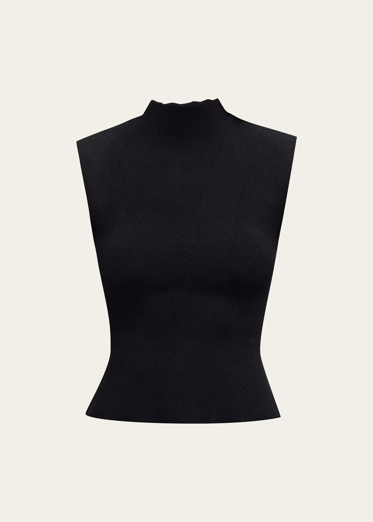 Womens Cio Rib-Knit Sleeveless Sweater Product Image