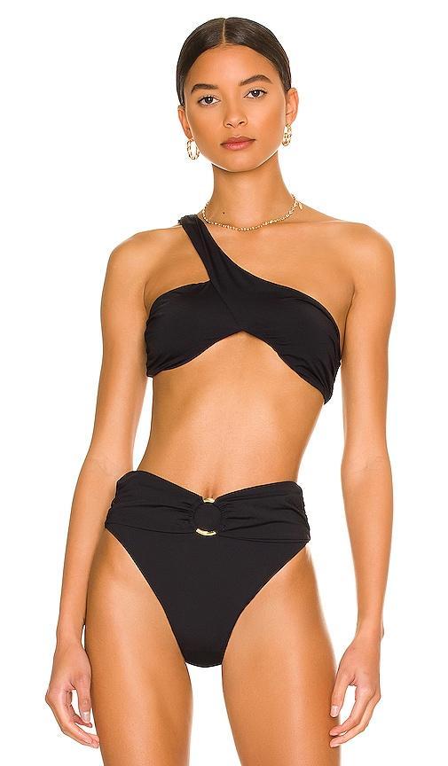 Asymmetrical Cross Over Bikini Top Product Image