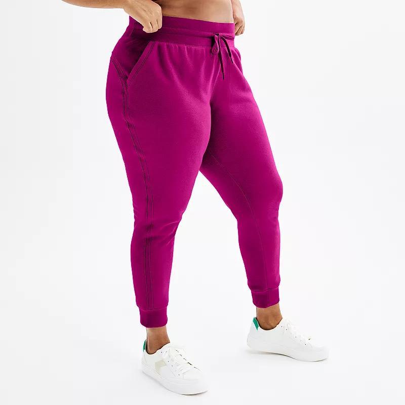 Plus Size Tek Gear Ultrasoft Fleece Jogger Pants, Womens Product Image