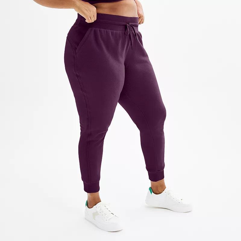 Plus Size Tek Gear Ultrasoft Fleece Jogger Pants, Womens Product Image