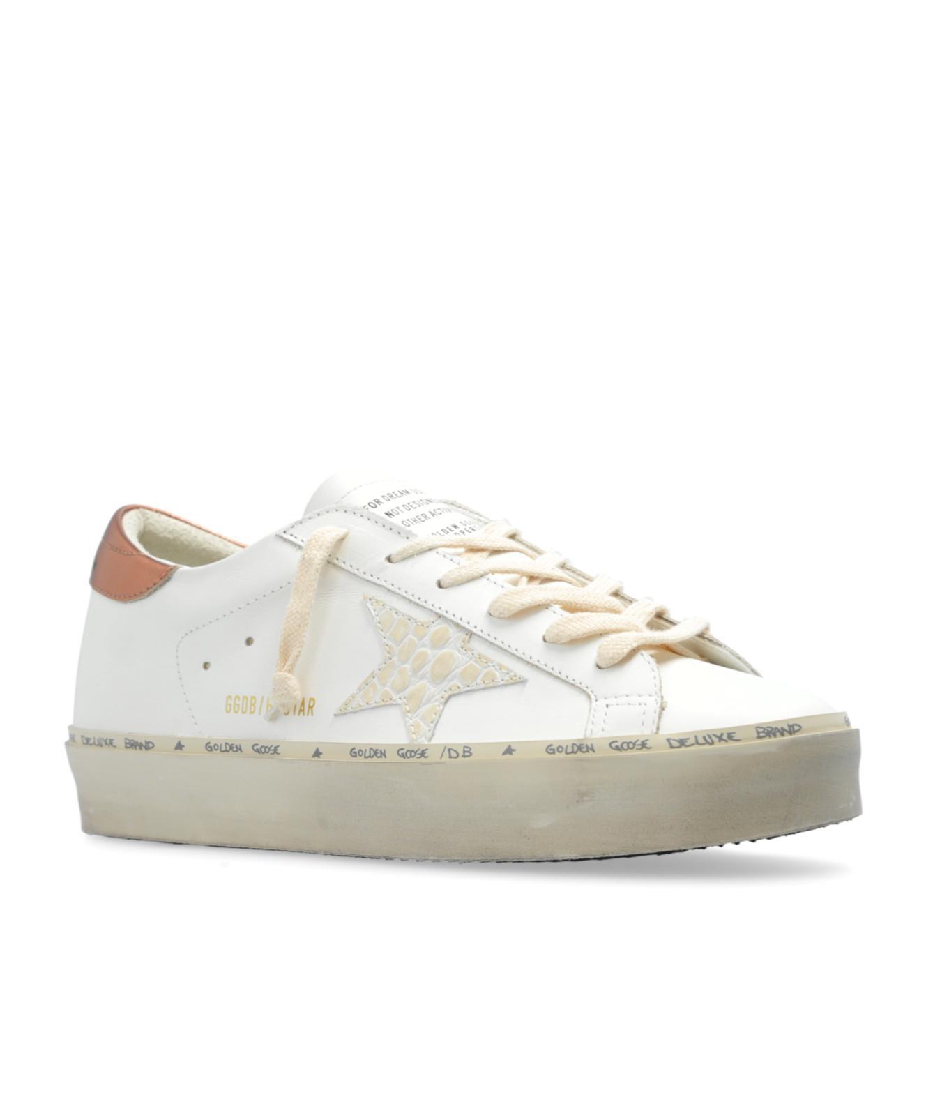 GOLDEN GOOSE Deluxe Brand Star Glittered Low In White Product Image