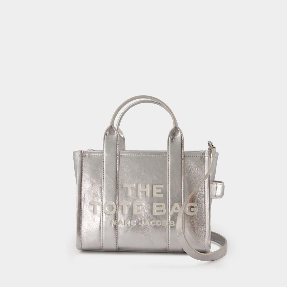 Womens Metallic Silver The Small Tote Product Image