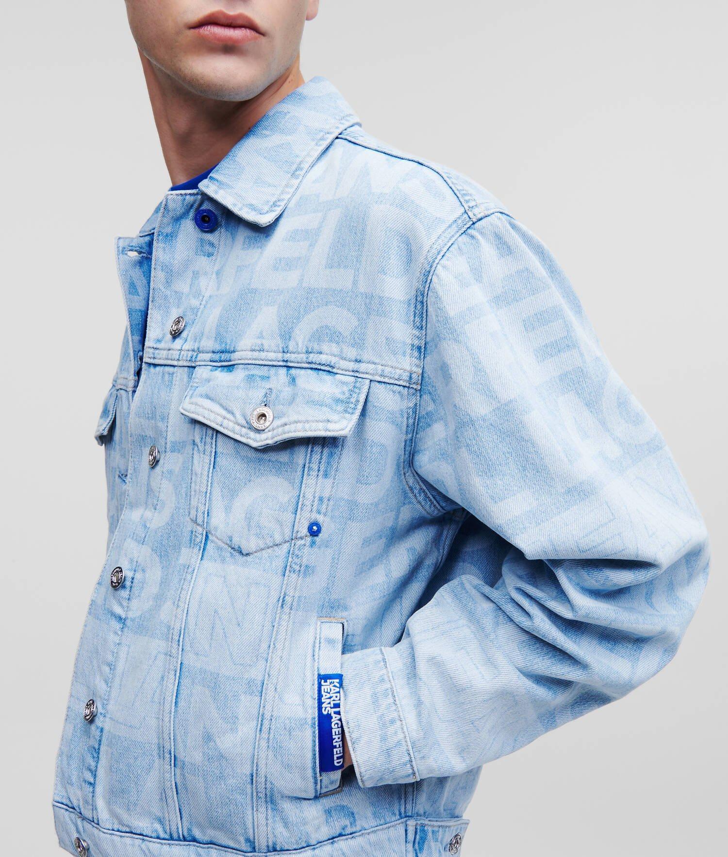 KLJ ALL-OVER LOGO DENIM JACKET Product Image