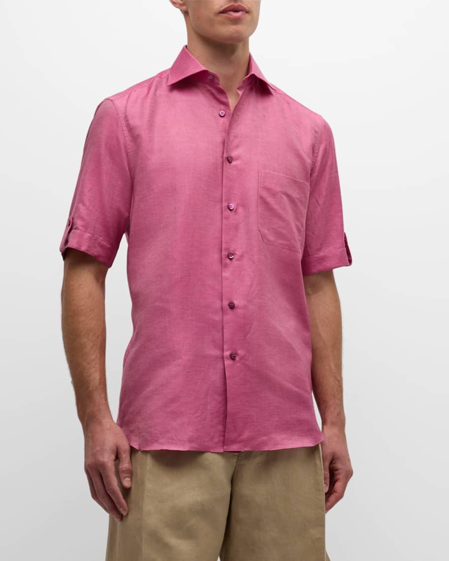 Mens Cotton Short-Sleeve Shirt Product Image