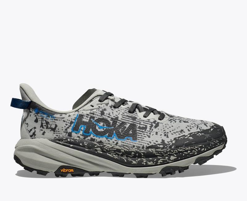 HOKA Mens Speedgoat 6 GTX Shoes in Black/Outer Orbit, Size 12.5 Product Image