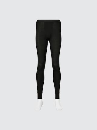 Mens Heattech Tights with Moisture-Wicking Black Small UNIQLO US Product Image