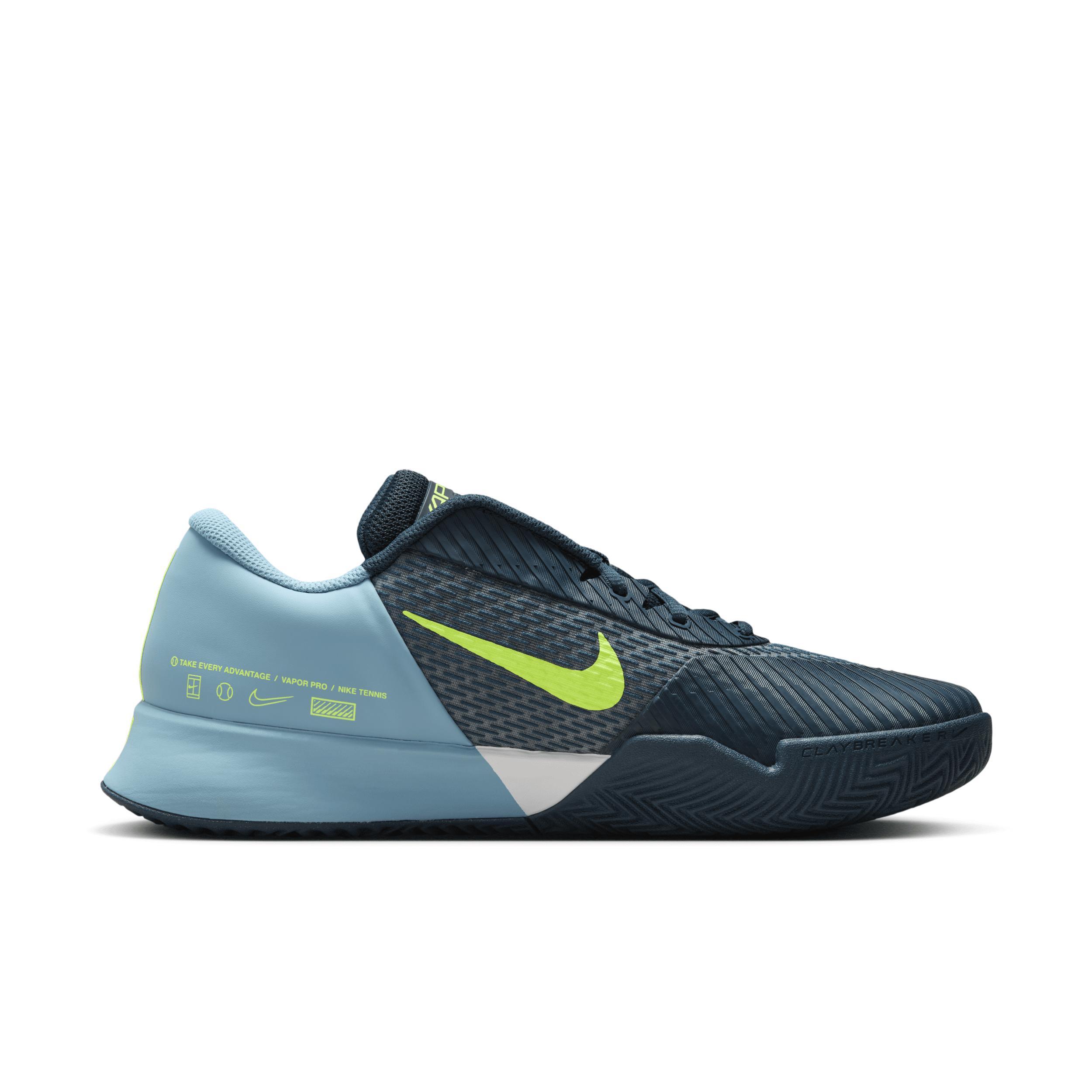 Nike Mens Court Air Zoom Vapor Pro 2 Clay Tennis Shoes Product Image