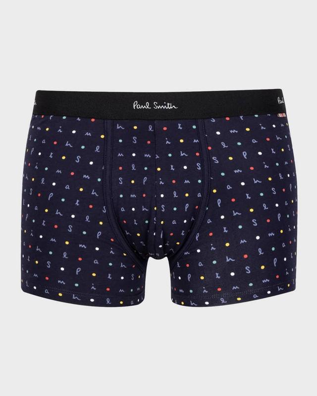 Men's Polka Dot Logo Trunks Product Image