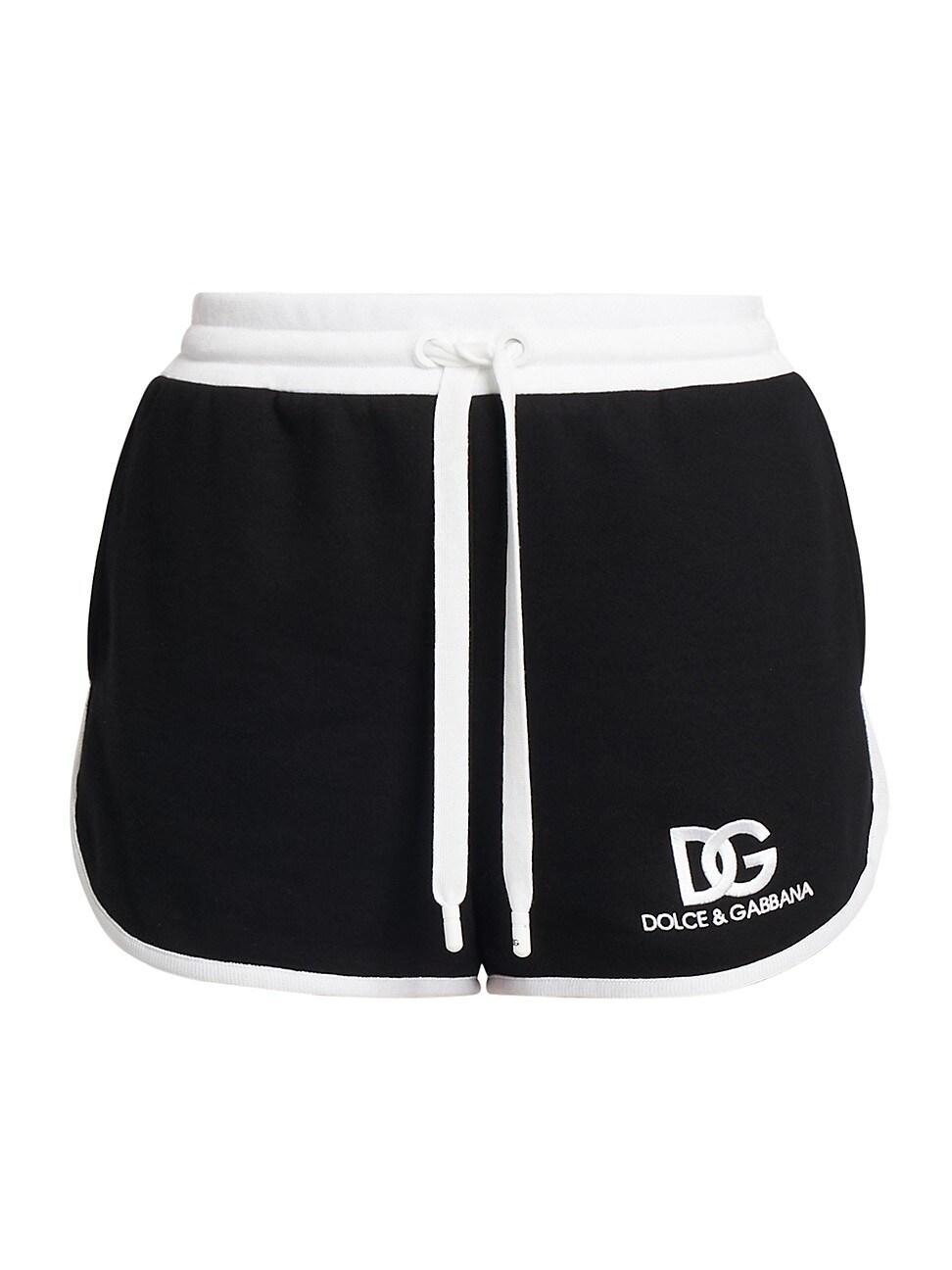 Womens Logo Cotton-Blend Drawstring Shorts Product Image