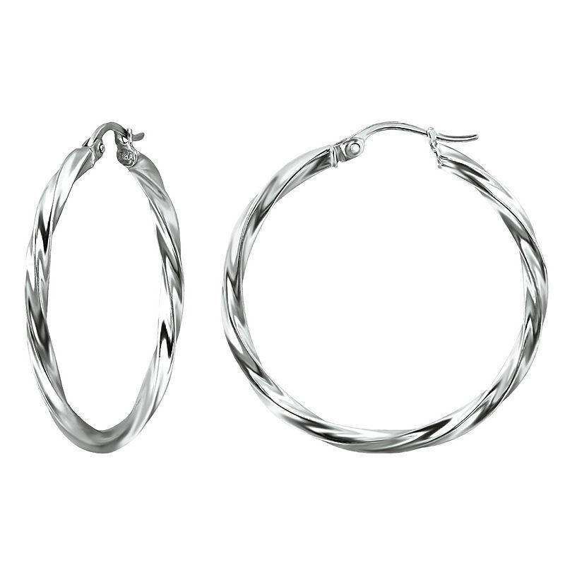 Giani Bernini Twist Hoop Earrings In 18k Gold Plated Sterling Silver Or Sterling Silver Created For Macys Product Image