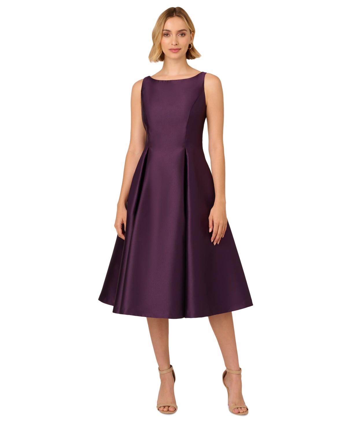 Adrianna Papell Boat-Neck A-Line Dress Product Image