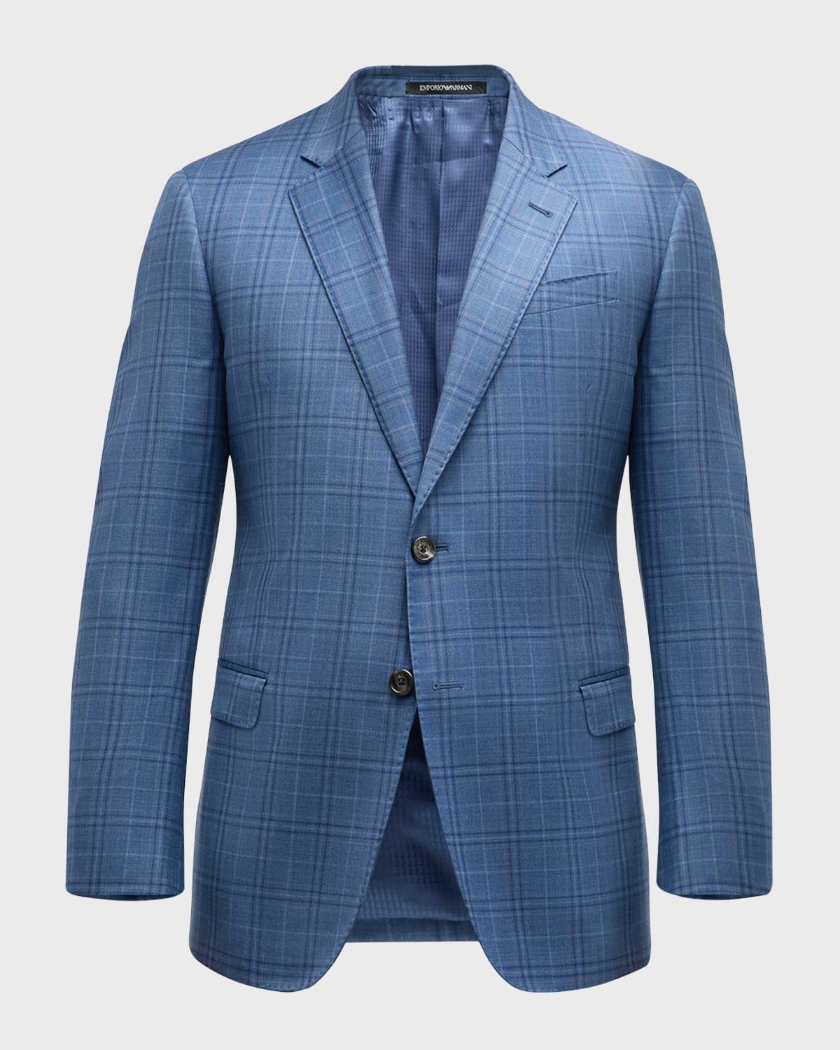 Mens Plaid Wool Sportcoat Product Image