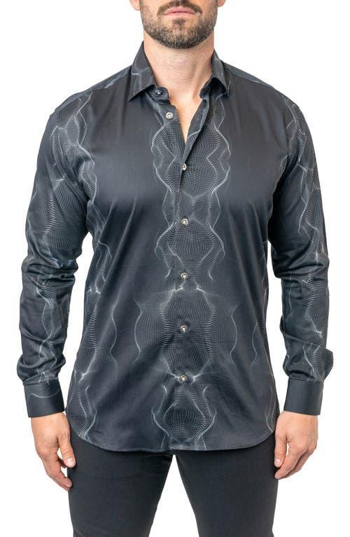 Maceoo Fibonacci Frequency Egyptian Cotton Button-Up Shirt Product Image