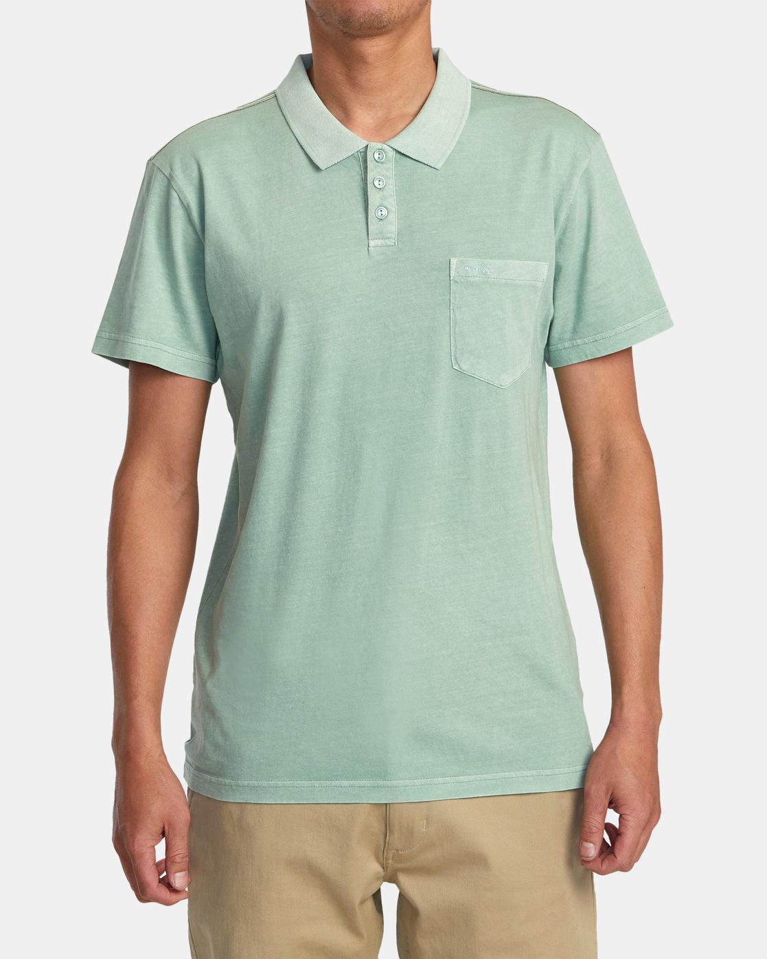 PTC Pigment Polo Shirt - Green Haze Product Image