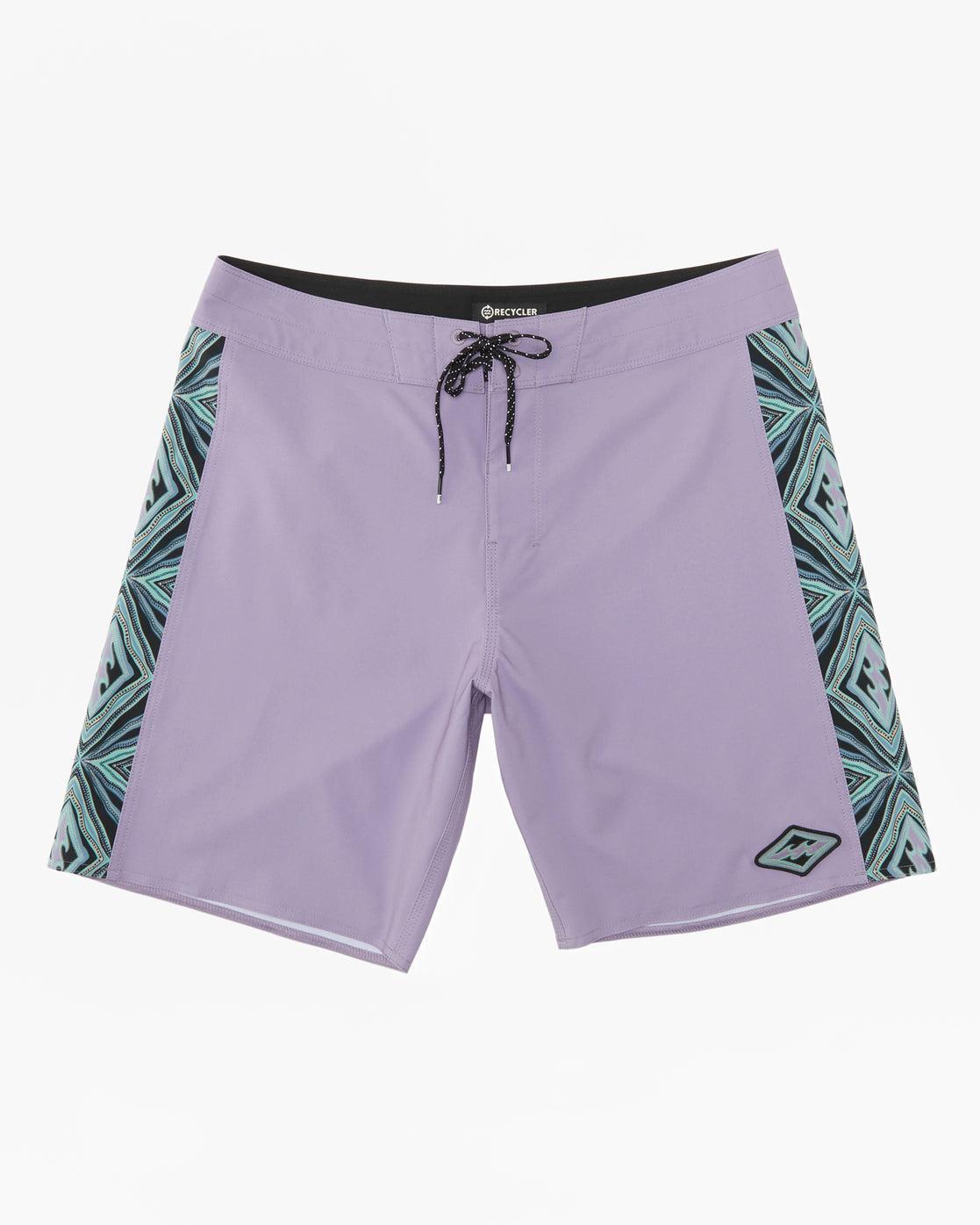 D Bah Ciclo Pro Performance 18" Boardshorts - Purple Haze Male Product Image