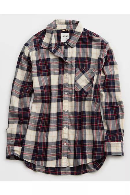 Aerie Off-Duty Flannel Pajama Shirt Women's Product Image