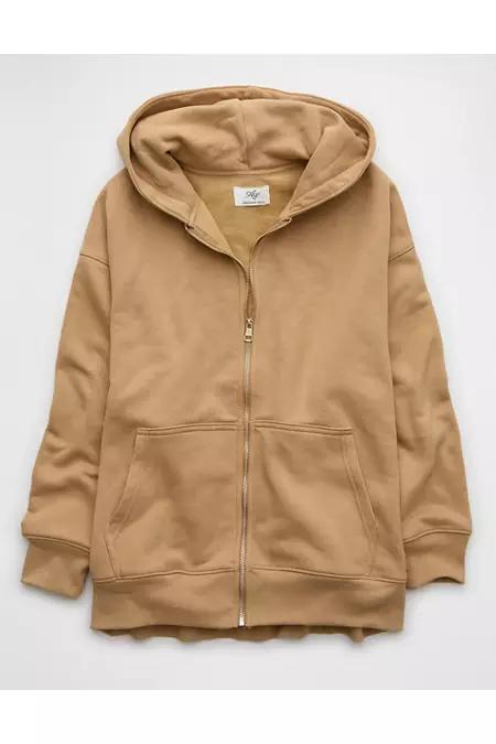 AE Everyday Luxe Zip-Up Hoodie Women's Product Image